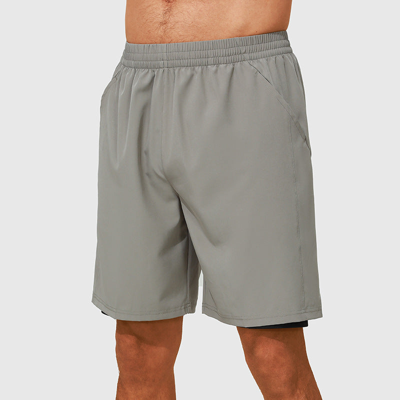 Quick-Drying Double-Layer Fitness Shorts