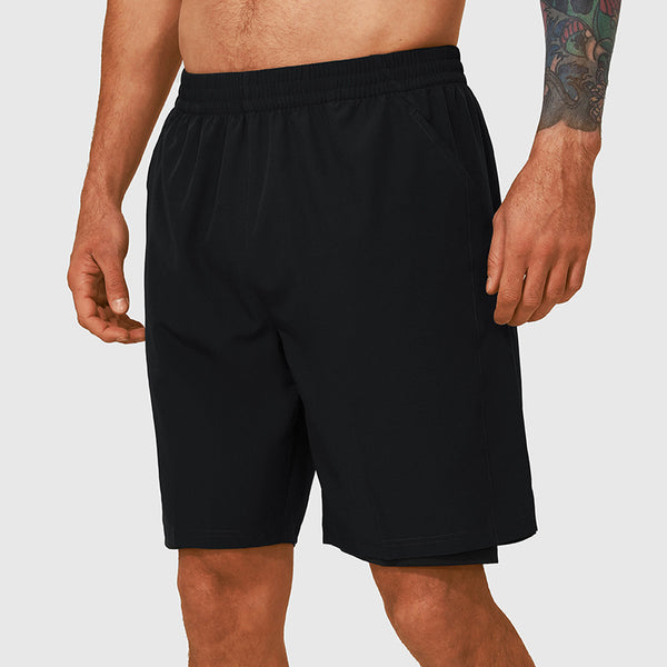 Quick-Drying Double-Layer Fitness Shorts