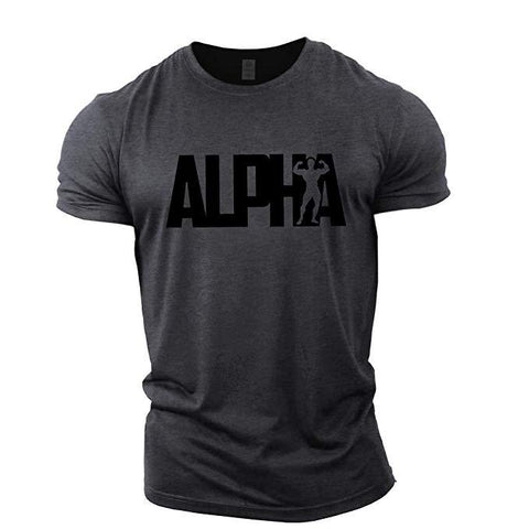 Breathable Letter Alpha T-Shirt