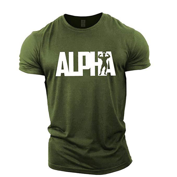 Breathable Letter Alpha T-Shirt