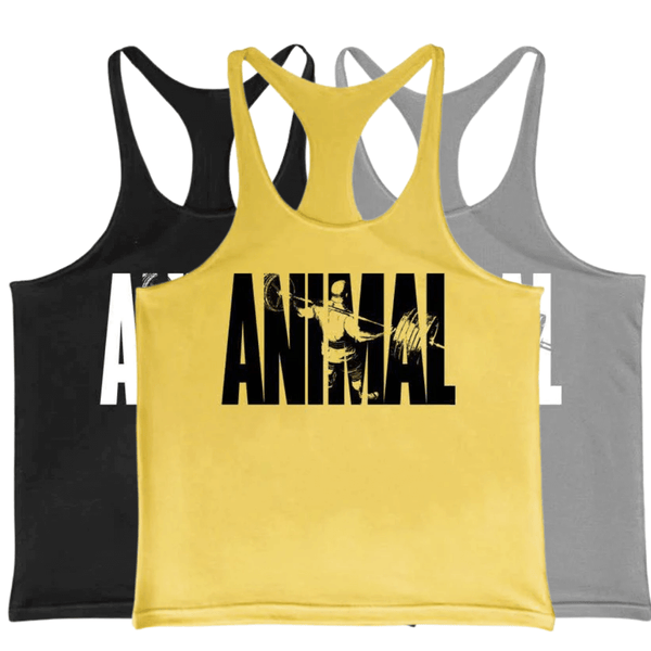 3 Pack ANIMAL Printed Muscle Tank Tops