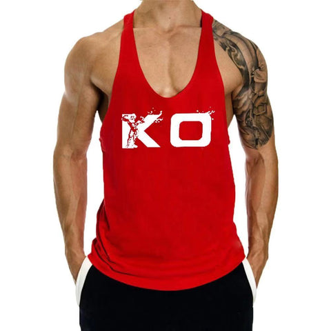 KO Printed Weight Lift Tank Top for Men