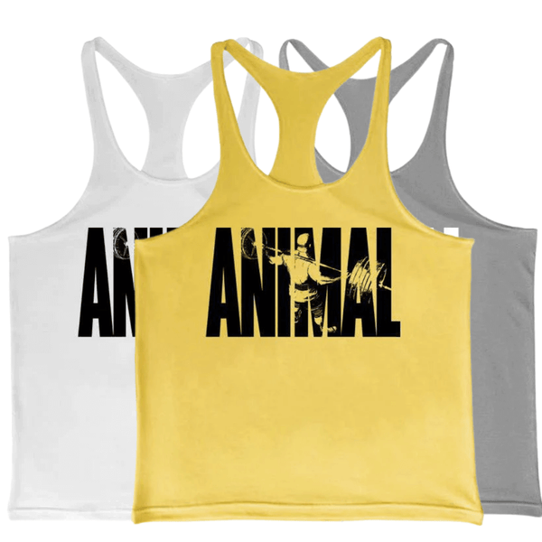 3 Pack ANIMAL Printed Muscle Tank Tops