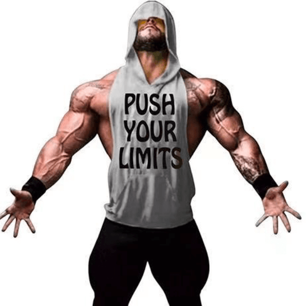 PUSH YOUR LIMITS Weight Lift Workout Hoodie Tank Tops