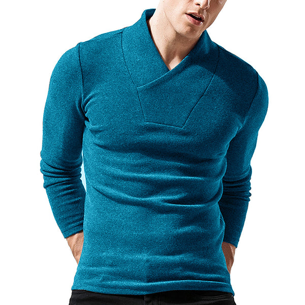 Men's Autumn And Winter Turtleneck Thermal Bottoming Shirt