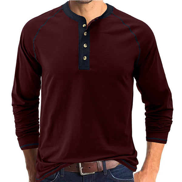 Men's Long Sleeve Round Neck T-Shirt