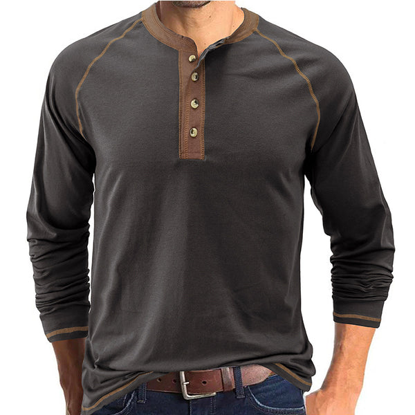 Men's Long Sleeve Round Neck T-Shirt