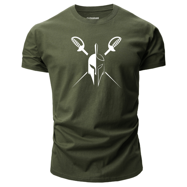 navy green Men's Spartan Short Sleeve T-Shirt