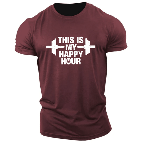 Men's THIS IS MY HAPPY HOUR T-shirt