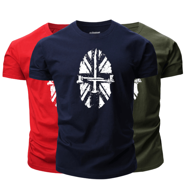 3 Pieces Men's Spartan Graphic T-Shirt