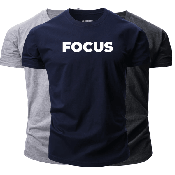 3 Pack Men's FOCUS Short Sleeve T-shirt