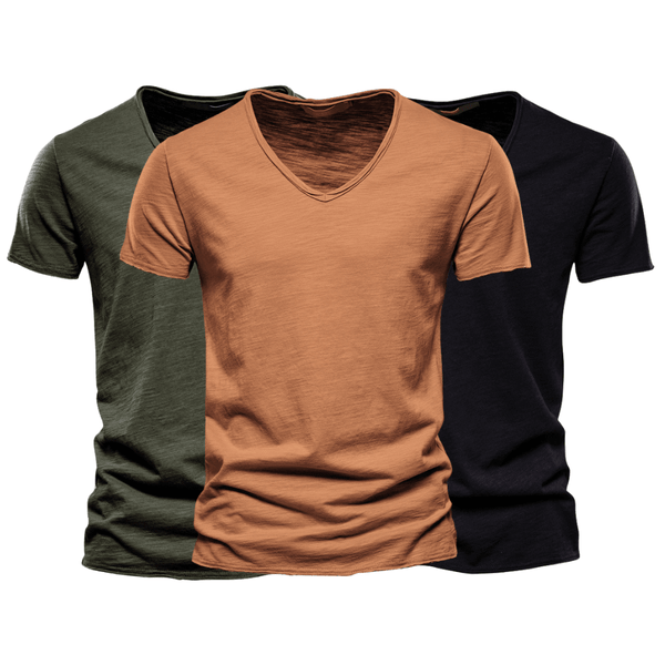 3 Pack Men's V Neck T-Shirt