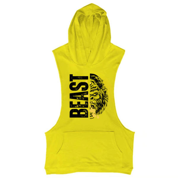 Men's BEAST Workout Hooded Tank Tops