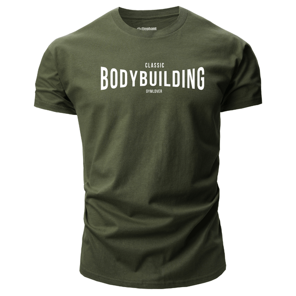 navy green Men's Bodybuilding T-Shirt