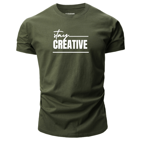 navy green Men's Stay CREATIVE T-shirt