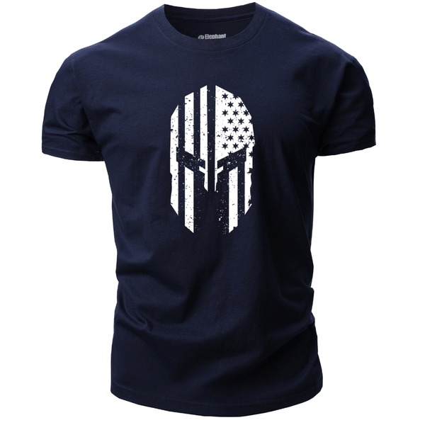 navy blue Men's Spartan Graphic T-Shirt