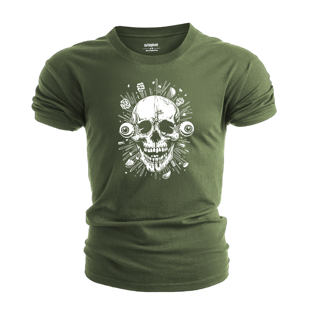 Men's Crazy Skull T-Shirt