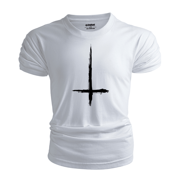 Men's Christian Cross Upside Down T-Shirt