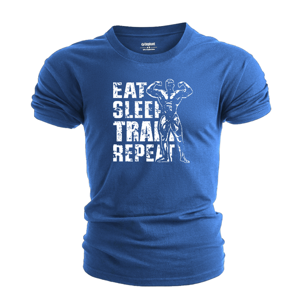 Men's EAT SLEEP TRAIN AND REPEAT Graphic Tees