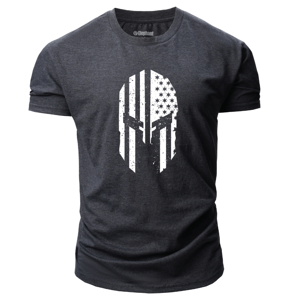 dark grey Men's Spartan Graphic T-Shirt