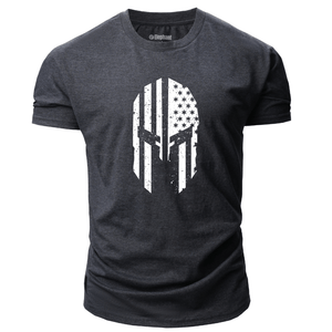 dark grey Men's Spartan Graphic T-Shirt