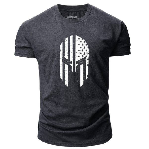 dark grey Men's Spartan Graphic T-Shirt