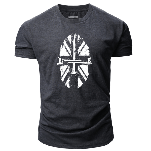 dark grey Men's Spartan Graphic T-Shirt