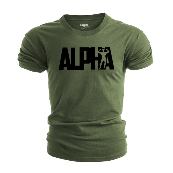 Breathable Letter Alpha T-Shirt