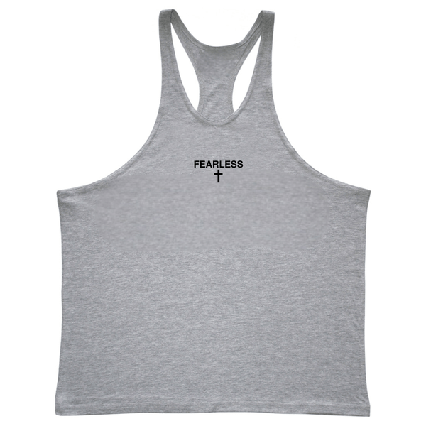FEARLESS Cross Men's Gym Stringer Tank Tops