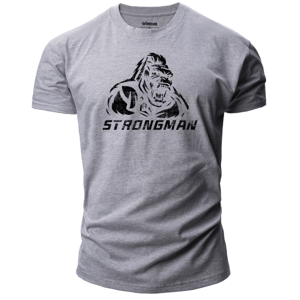 sport grey Men's Strong Man Graphic T-Shirt