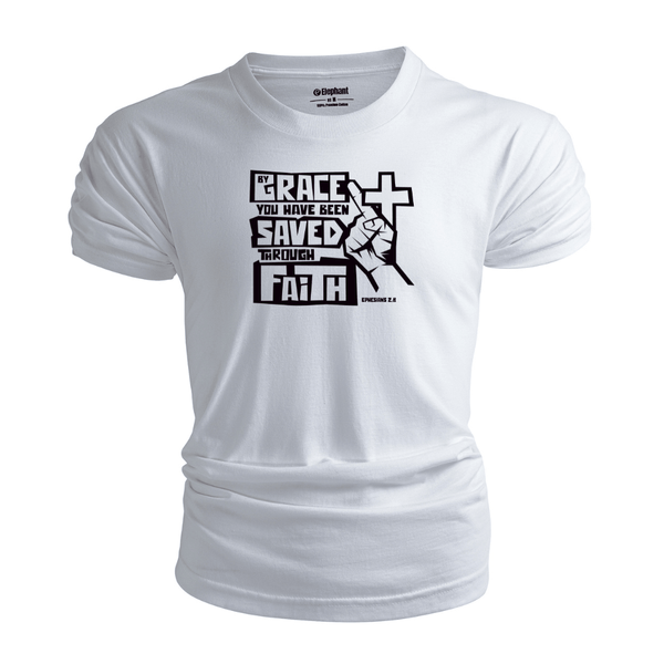 BY GRACE WE HAVE BEEN SAVED THROUGH FAITH T-shirt for Men