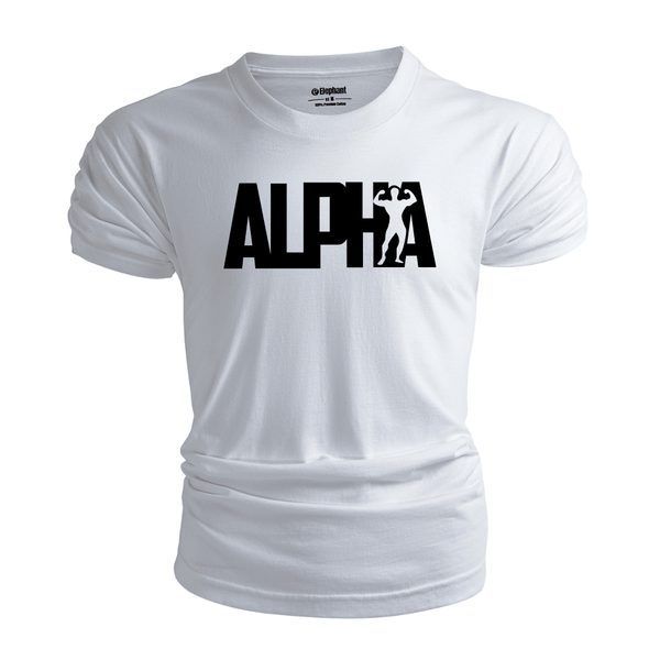 Breathable Letter Alpha T-Shirt