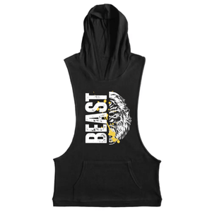 Men's BEAST Workout Hooded Tank Tops
