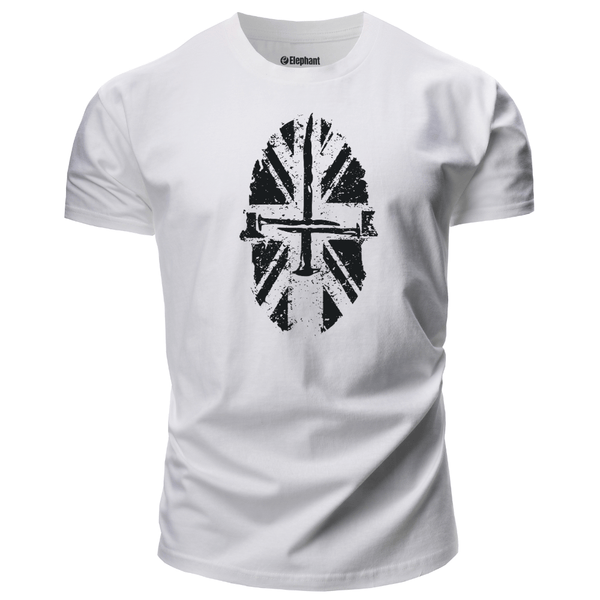 white Men's Spartan Graphic T-Shirt