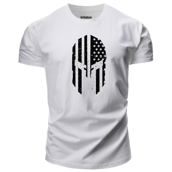white Men's Spartan Graphic T-Shirt