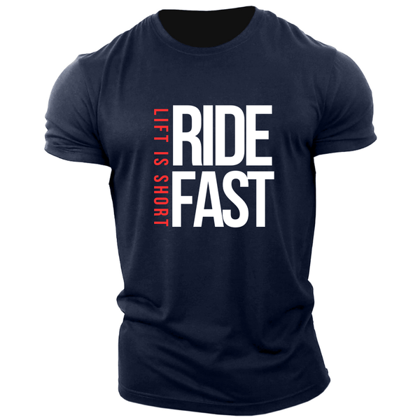 LIFT IS SHORT, RIDE FAST Graphic Tees