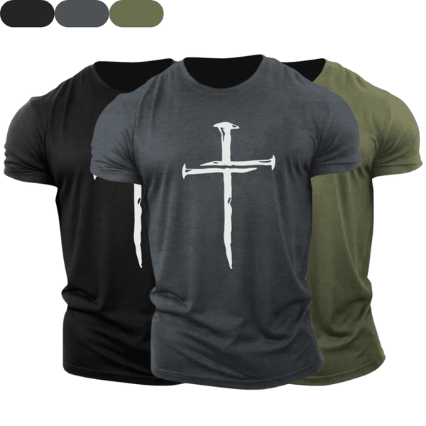 3 Pack Men's Cross Cotton Tees