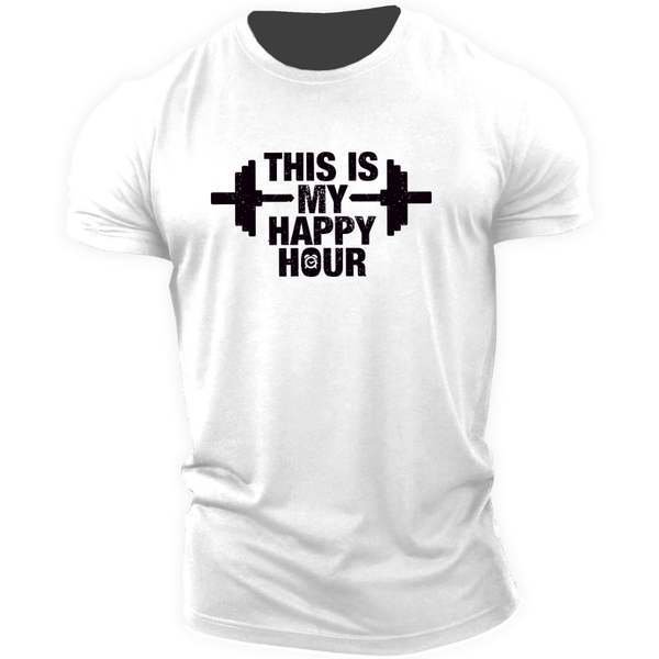 Men's THIS IS MY HAPPY HOUR T-shirt