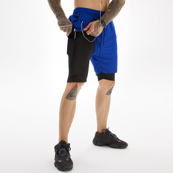 Men's Quick Drying 2-in-1 Gym Workout Shorts