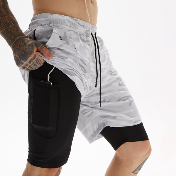 Men's Quick Drying 2-in-1 Gym Workout Shorts