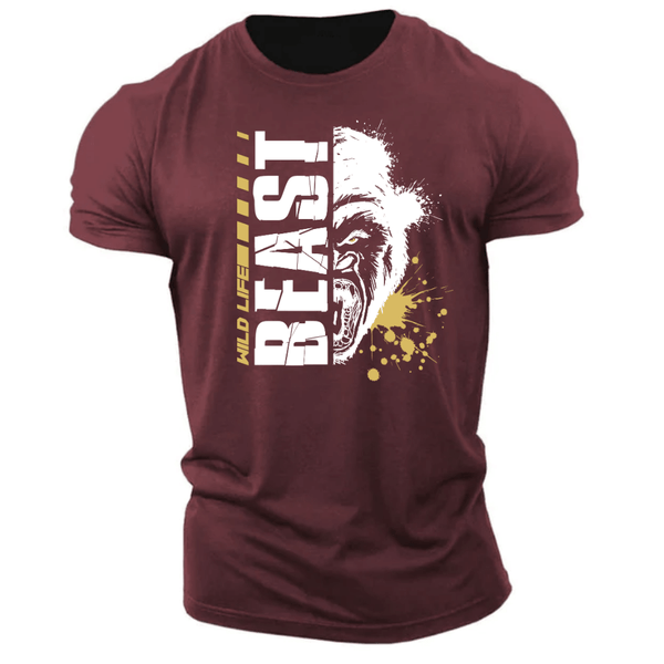 wine red Men's BEAST Graphic Tees