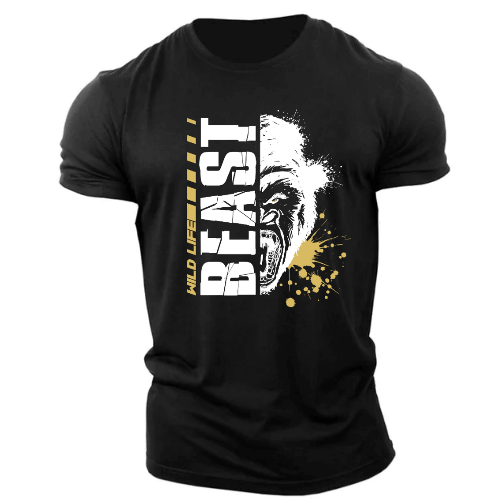 black Men's BEAST Graphic Tees