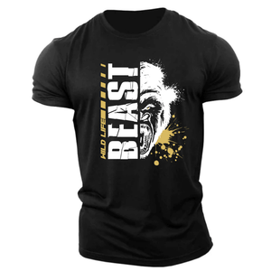 black Men's BEAST Graphic Tees