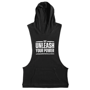 Men's UNLEASH YOUR POWER Hooded Tank Tops