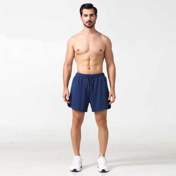 Fake Two-Piece Double-Layer Quick-Drying Sports Shorts