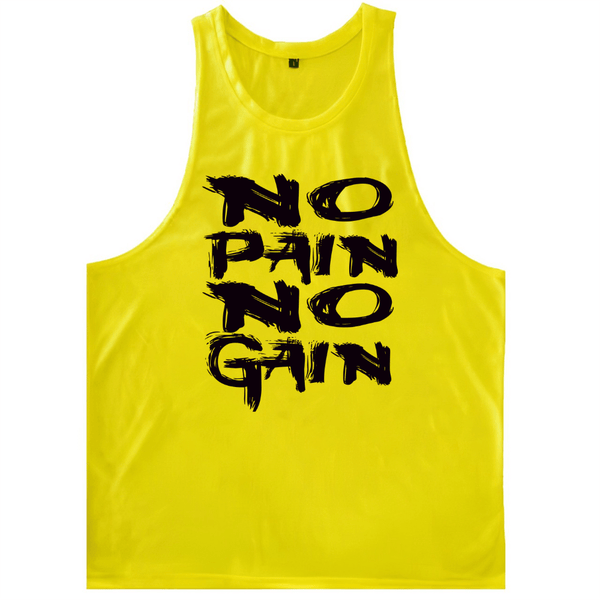 Men's NO PAIN NO GAIN Loose Trendy Sleeveless T-shirt