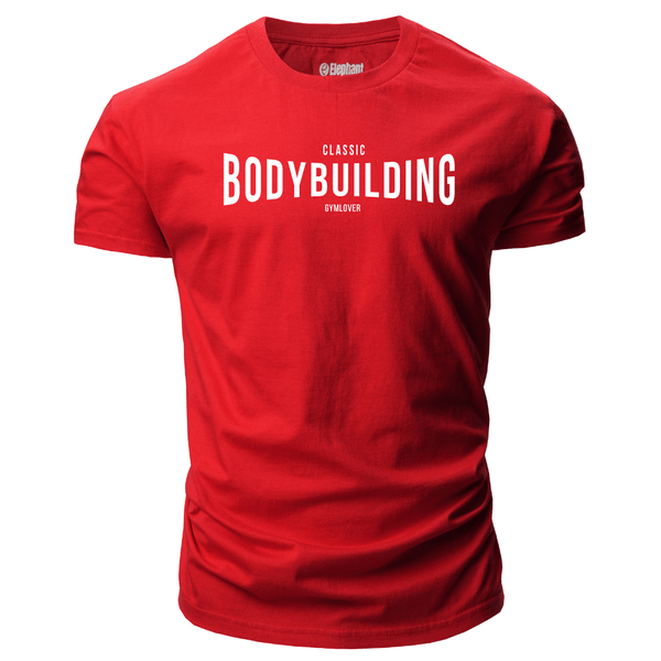 red Men's Bodybuilding T-Shirt