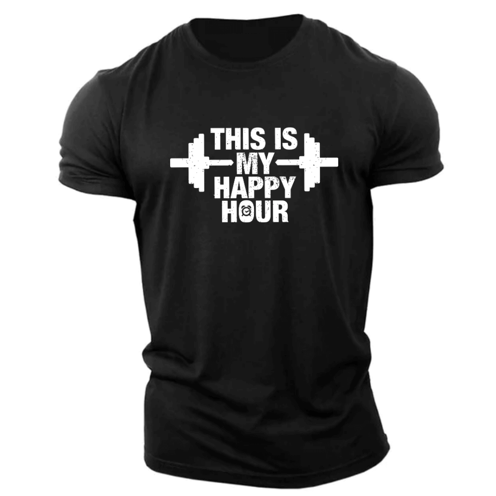 Men's THIS IS MY HAPPY HOUR T-shirt