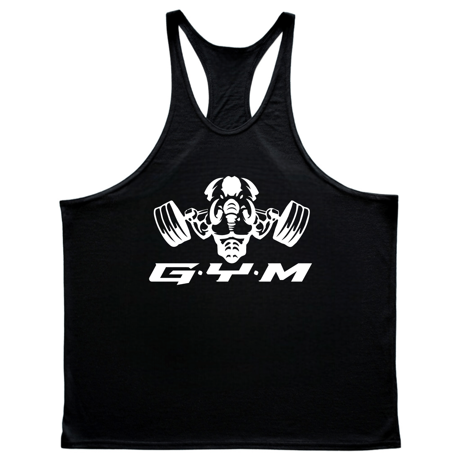 black ElephantJay GYM Stringer Tank Tops