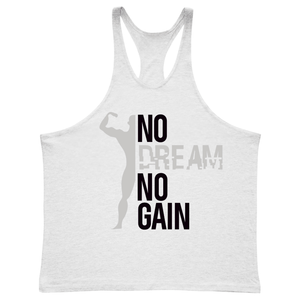 NO DREAM NO GAIN Y-back Gym Tank Tops for Men